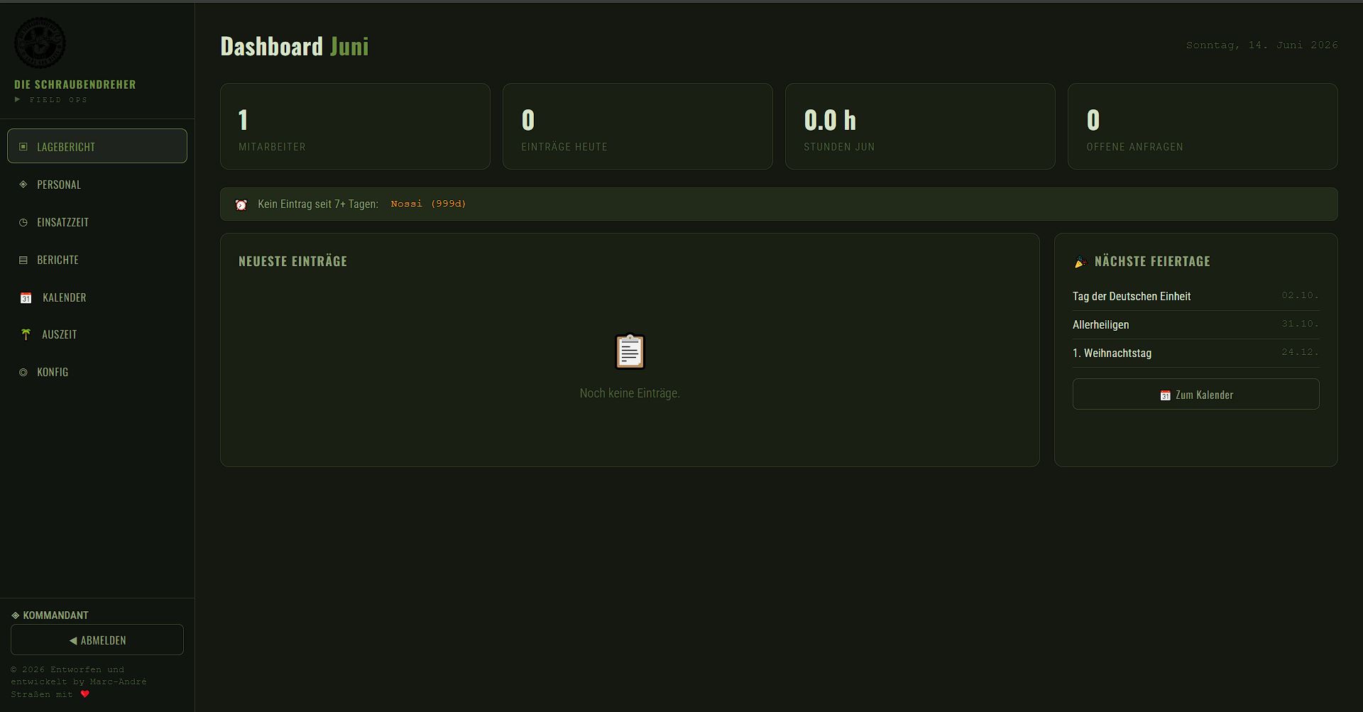 Mini Jobber Portal für Die Schraubendreher